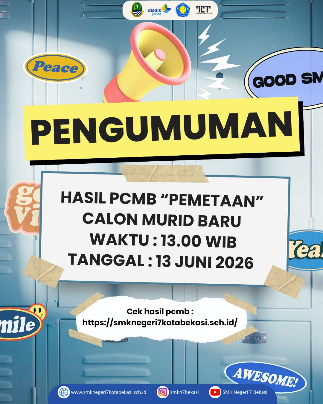 PENGUMUMAN HASIL PEMETAAN CALON MURID BARU 2026